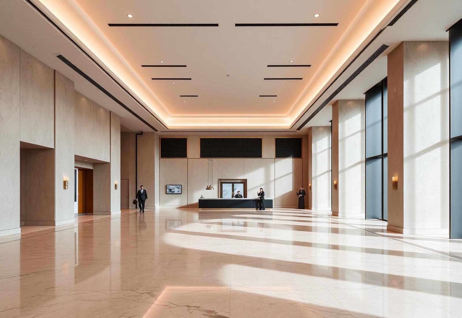 Premium corporate office lobby